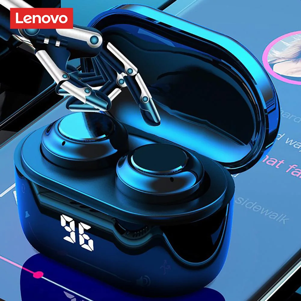 

Lenovo Bluetooth Earphones Mini In-ear Handsfree Noise Reduction Headphones with Mic Sports Stereo Wireless Headsets for Running