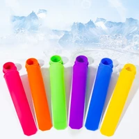 15pc summer popsicle maker lolly mould diy food grade silicone ice cream pop mold ice lolly ice cube mould random color