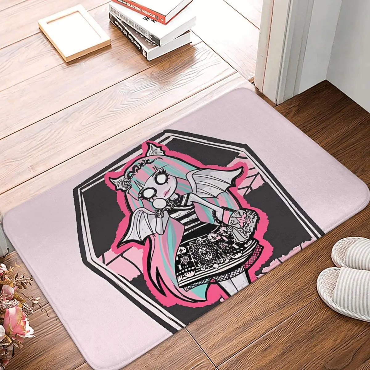 

Monster High Doll Non-slip Doormat Rochelle Goyle Bath Kitchen Mat Welcome Carpet Home Pattern Decor