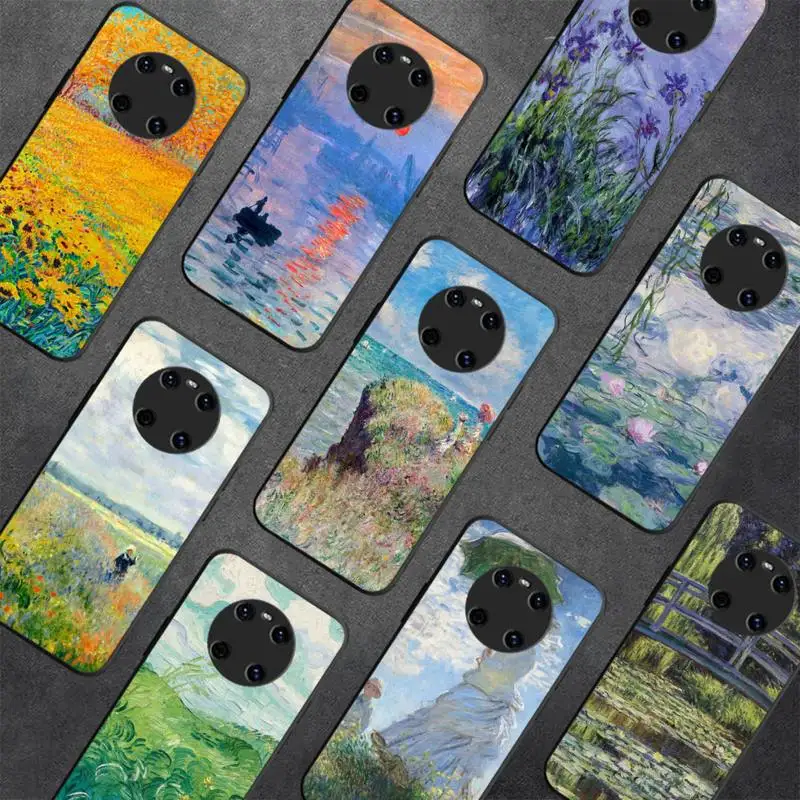 

Claude Monet Impressionism Painter Pattern Phone Case for Huawei Y 6 9 7 5 8s prime 2019 2018 enjoy 7 plus