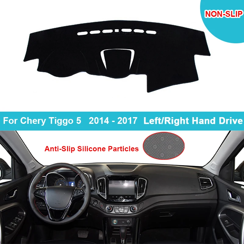 

Car Dashboard Cover Carpet For Chery Tiggo 5 2014 2015 2016 2017 LHD RHD Rug Sunshade Dash Board Rug Auto Sun Flannel Suede