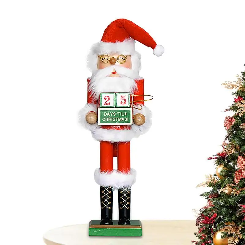 

Santa Nutcracker Wooden Nutcracker Soldier King Figurine Decorative Nutcracker Soldier Figures For Holiday Festival Christmas