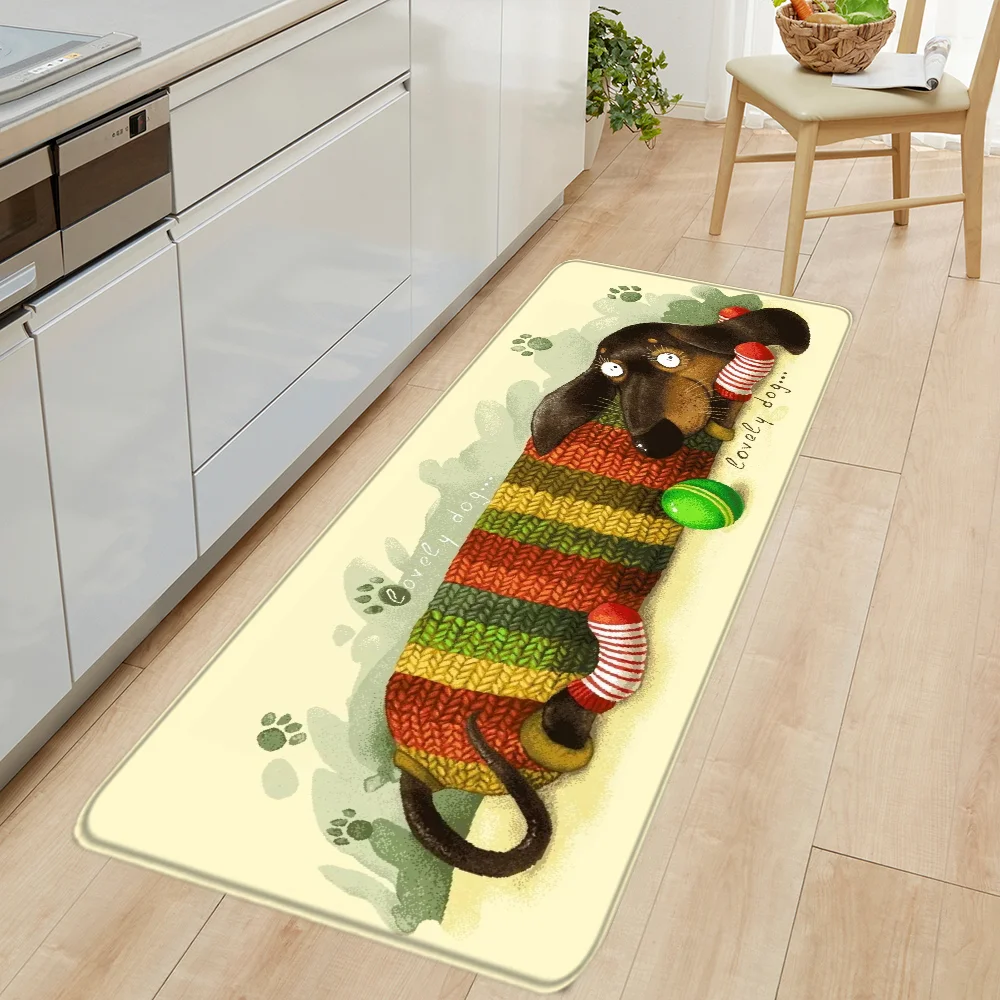 Кухонный коврик такса ковер для спальни входной двери балкона коврики ванной