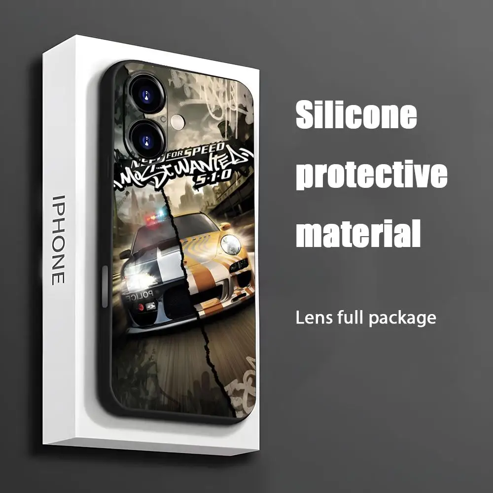 Фото Чехол для телефона Need For S-Speed Racing для iPhone 17 16 15 14 13 12 11 X XR XS 8 Plus Mini Pro Max, мягкий, черный, противоударный №1