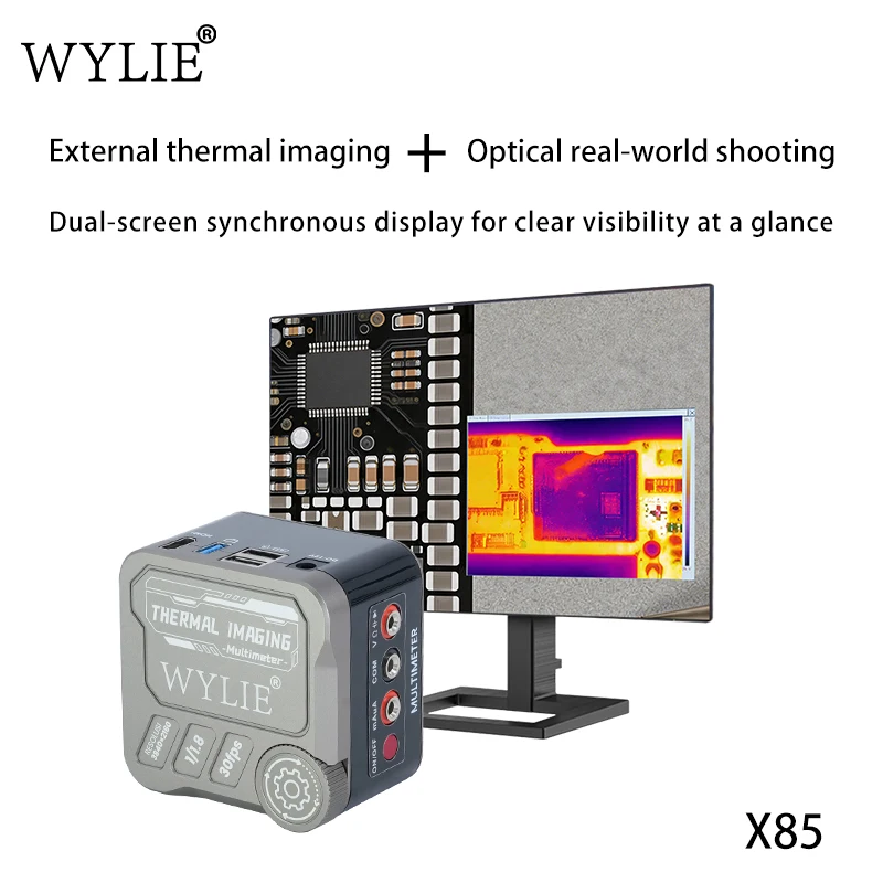 Фото Промышленная цифровая камера WYLIE X85 4K HD с высокочувствительным сенсором 1/1.8 дюйма и функцией тестирования на прочность №3
