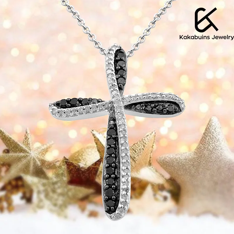  Inlaid Zircon Cross Religious Belief Jesus Necklace Ladies Fashion All-Match Pendant Girl Quality Jewelry Wholesale 