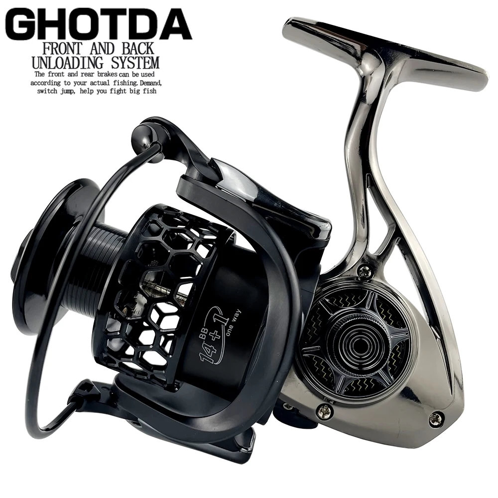 

Spinning Fishing Reel 1000 2000 3000 4000 5000 6000 7000 Max Drag 10kg Long Cast Spool Carp Seabass Pike Jigging Fishing Reels