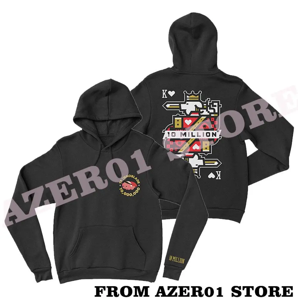 

Technoblade 10 Million Subs Merch Hoodies Winter Men/Women Hooded Streetwear Hooded Techno Dream Team SMP MCYT Long Sleeve