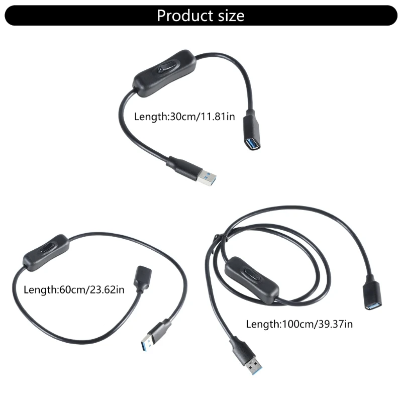 Простой контрольный шнур переключения питания USB удлинительный кабель папа-мама