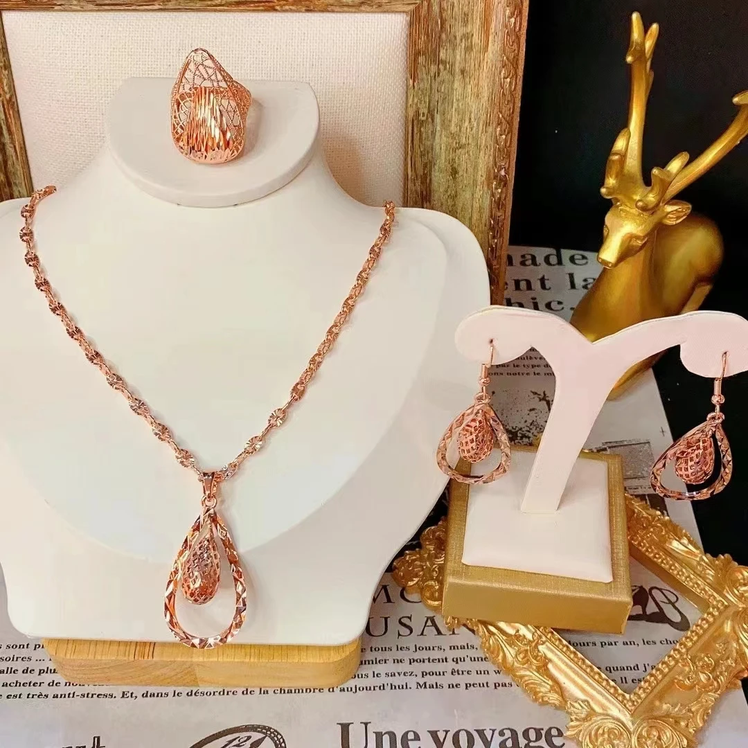 

Новое ожерелье серьги женский комплект ювелирных изделий DD10125