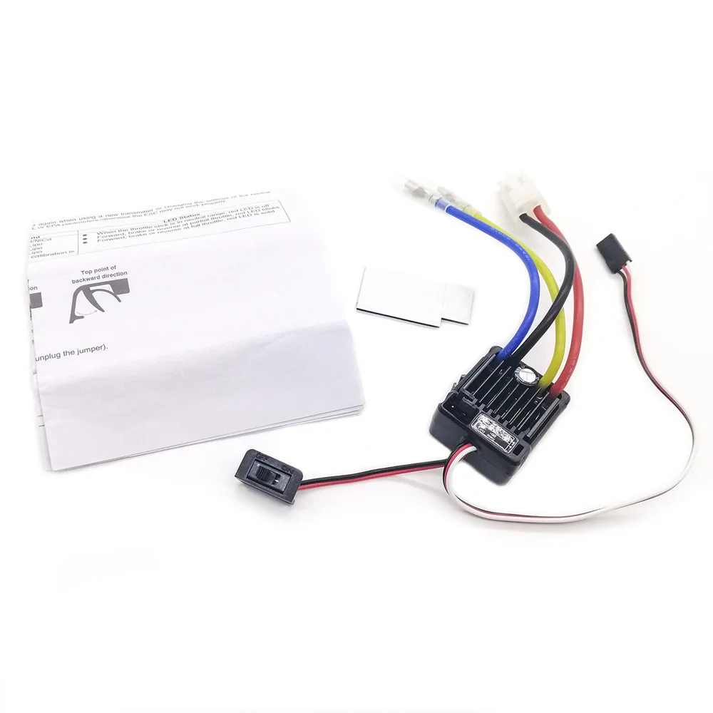 

HobbyWing QuicRun 1060 RTR 60A Brushed Electronic Speed Controller ESC For 1:10 RC HSP Car Waterproof RC Car Axial scx10