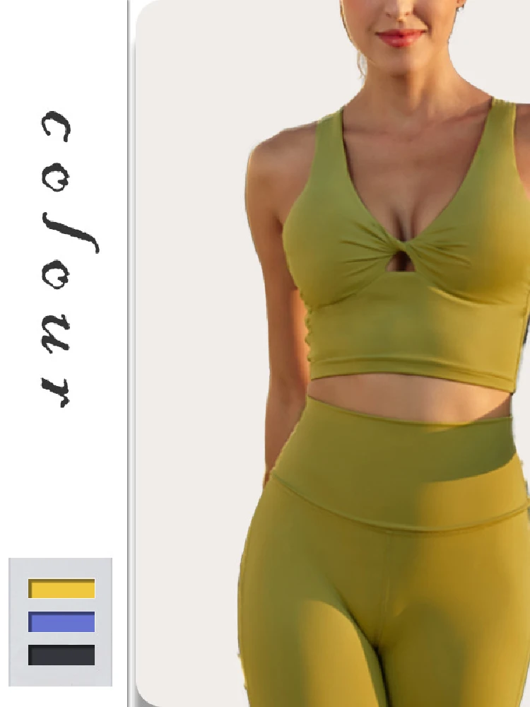 

New Yoga Bras Women Shockproof Sports Tops Female Cross Back Gym Tops Woman Solid Sport Underwear Running Training Clothing