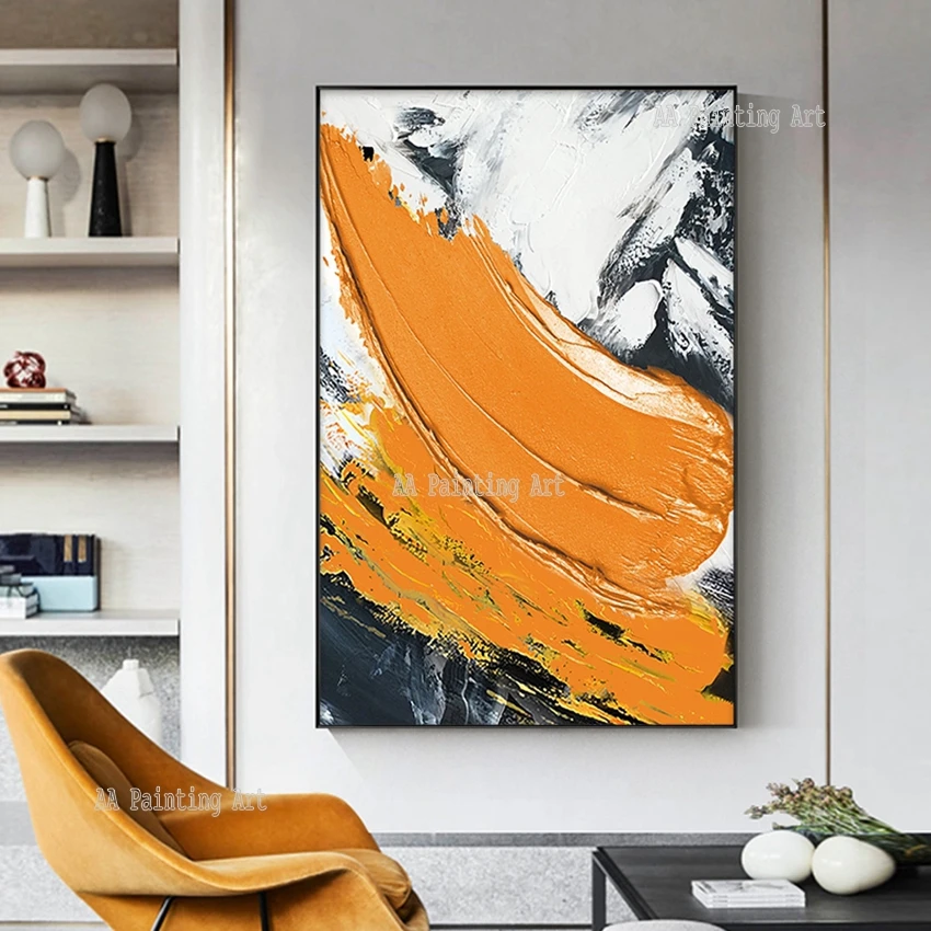 Тяжелый толстый нож картина маслом искусство без рамки лидер продаж Новое