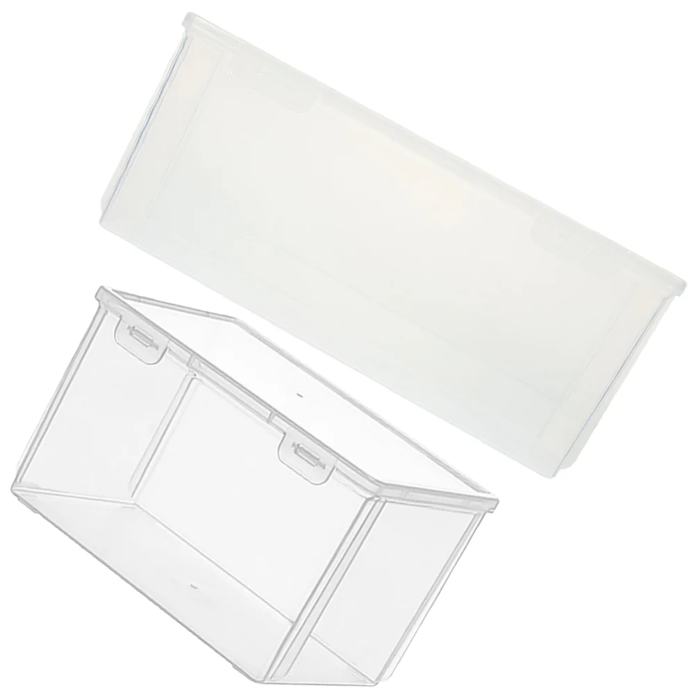 

2 Pcs Household Crisper Fridge Holder Bread Storage Box Fresh Keep Plastic Food Containers Toast Kitchen Pocket Leak Proof