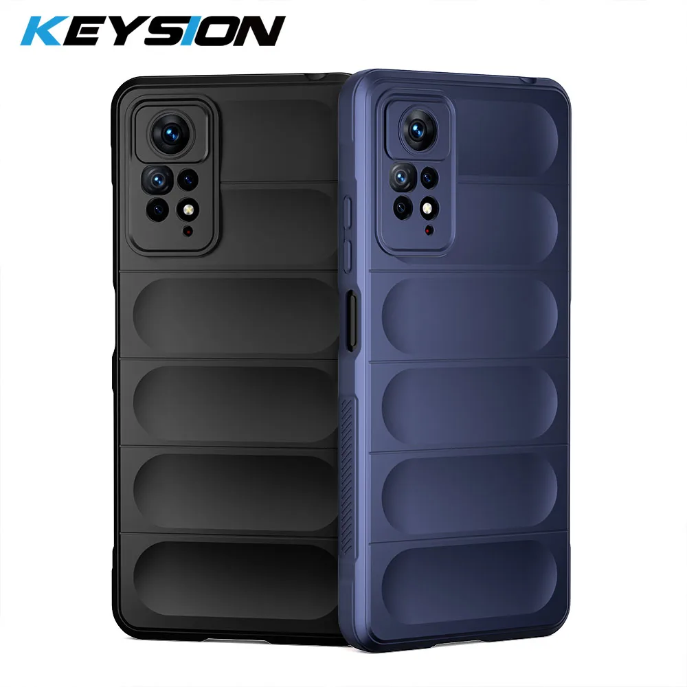 Противоударный чехол KEYSION для Redmi Note 11 Pro 5G 11S 10S 10 противоскользящий Мягкий