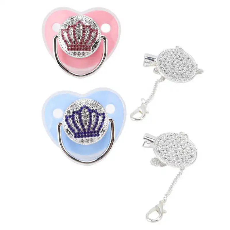 

Bling Pacifier Safe Baby Pacifier Silicone Ultra Soft for Soothe Baby
