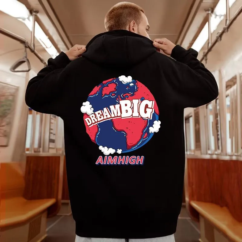 

Толстовки с красным принтом для мужчин и женщин, простые повседневные свитшоты унисекс, черные, белые, на каждый день