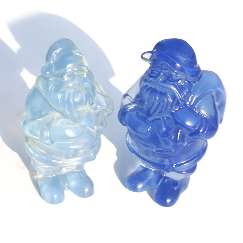 

1 шт. искусственная фотография, синий Санта-Клаус для домашнего декора