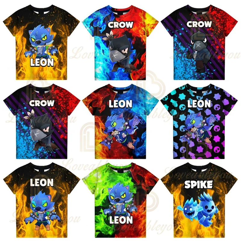 

Crow T Shirt Game Bravo Sandy Max Nita Colt LEON WEREWOLF Children's T-shirt