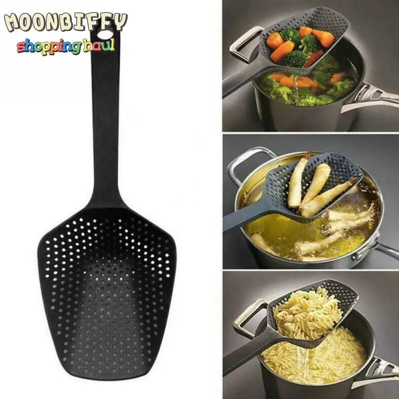 

1PC Large Colander Soup Filter Scoop Drain Colander Gadgets Strainer Veggies Eco-friendly Material Household Kitchen Accessories