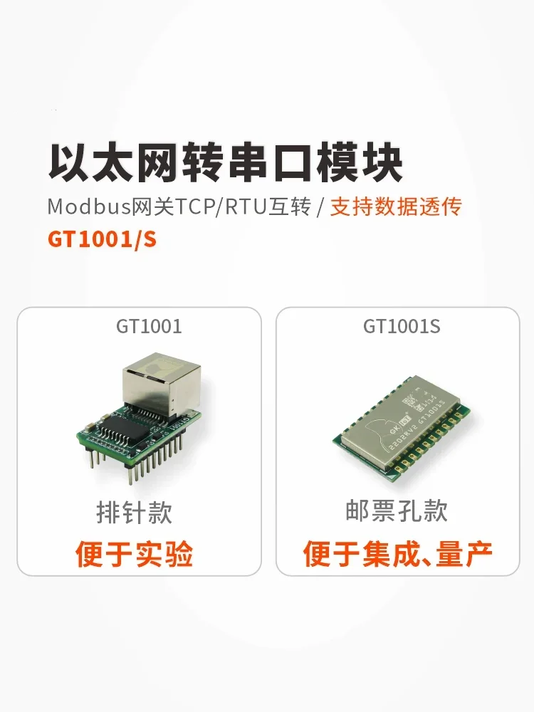 Модуль последовательного порта Ethernet TTL-сервер Шлюз Modbus GT1001