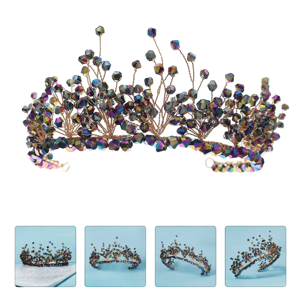 

Headband Rhinestone Bride Headdresstiara Bridal Crystal Wedding Tiaras Classic Flower Birthdayheadpiece Alloy Vintage