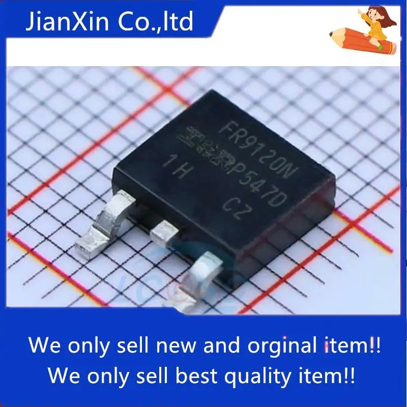 

10pcs 100% orginal new SMD IRFR9120N FR9120N 6.6A/100V P-channel MOS transistor TO-252