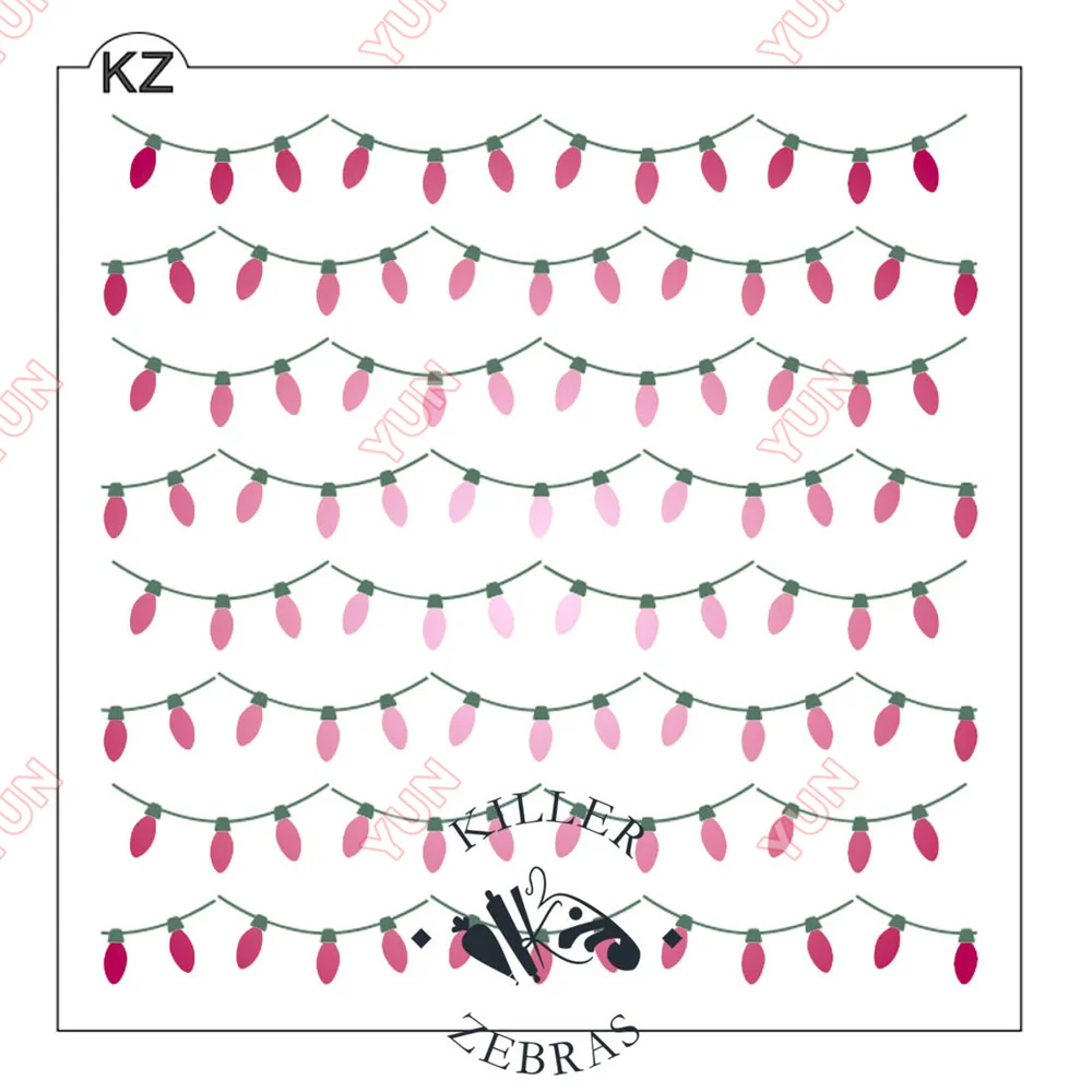 Новинка 2024 скандинавские украшения трафареты банты сосны рождественская часть