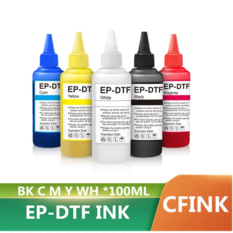 5*100 мл чернила DTF для Epson L800 L805 DX5 DX7 XP600 I3200 I4720 I5113 переводной пленки пленочный