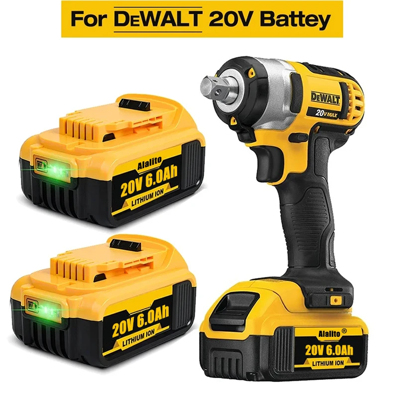

Сменная литиевая батарея для электроинструмента DeWalt DCB184 DCB181 DCB182 DCB200 20 в 6A 8A 12A 18 в 20 в
