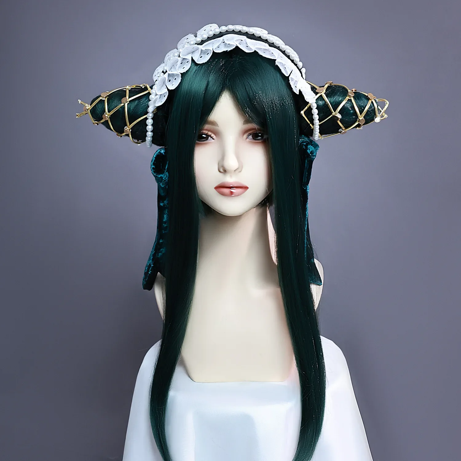 Sieglinde Sullivan Косплей Костюм Ciel Phantomhive Green Lady парик аксессуары реквизит Хэллоуин