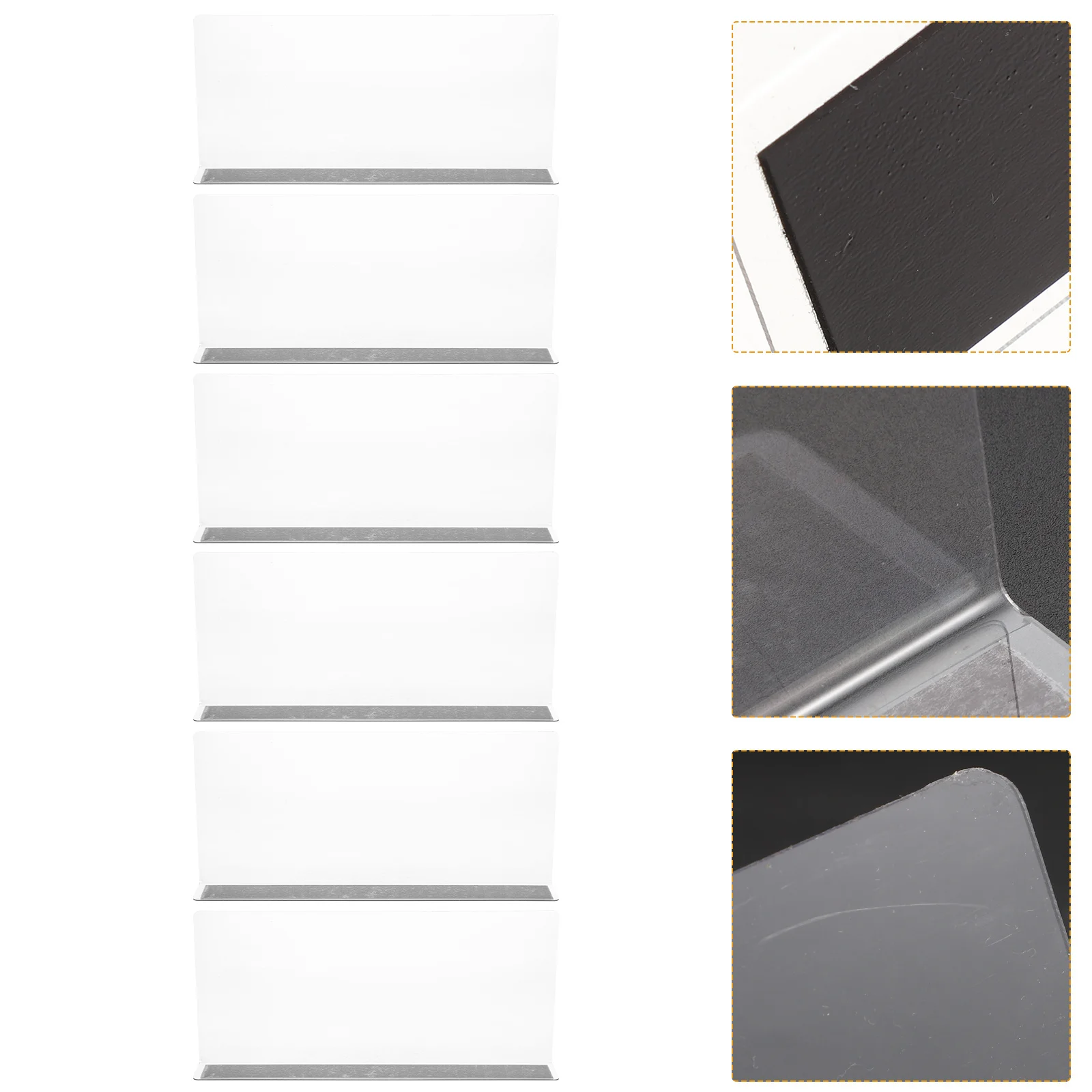 6-шт. Магнитная перегородка для полки Repisas прозрачные разделители супермаркетов