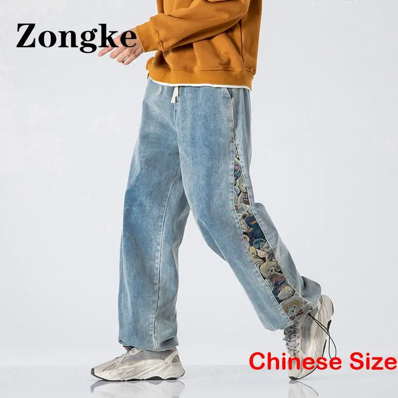 

Джинсы Zongke мужские в стиле пэчворк, Размер 5XL, весна 2023