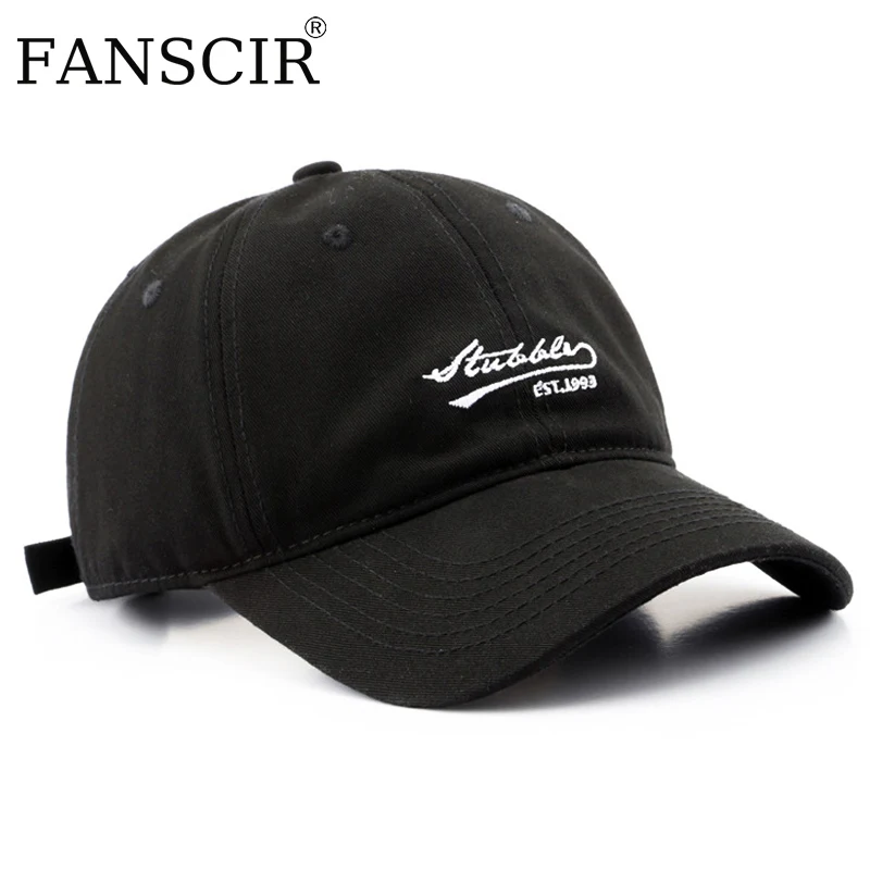 

2022 Winter Cotton Baseball Caps For Men Women Street Lettered Embroidery Retro Flat Caps Solid Black White Snapback Hip Hop Cap