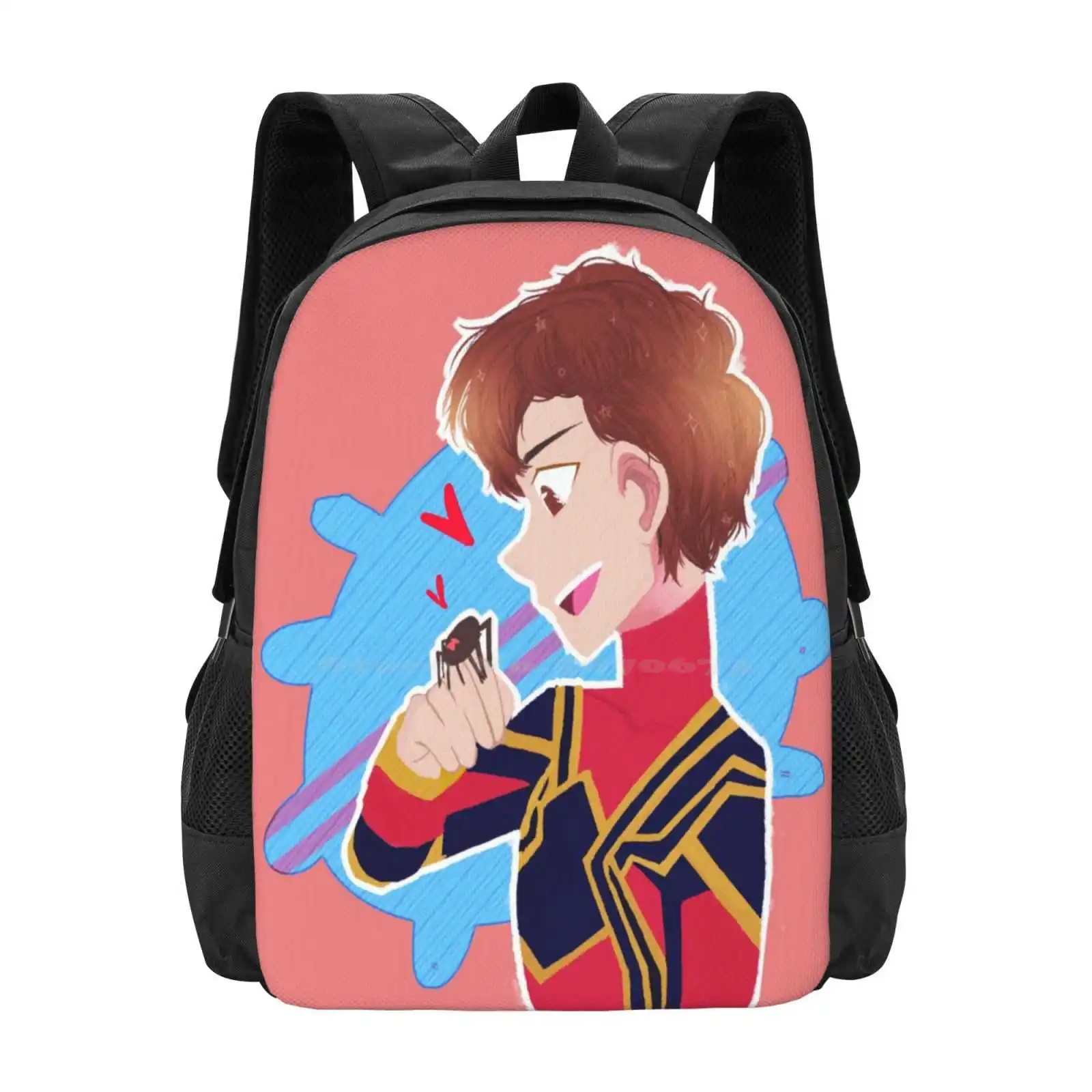 Heres A Peter : ) Bag Backpack For Men Women Girls Teenage Far From Home Homecoming Into The Spiderverse Peter Parker Infinity