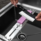 Двухсторонний камень с основанием, наборы точильных камней, портативный нескользящий Профессиональный масляный камень, ножи, аксессуары, основание