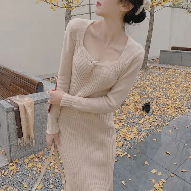 Women Sweater Dress 2022 Fall Autumn 