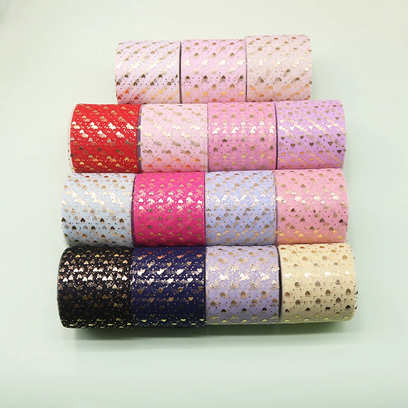 

25Yard 6cm Wide Tulle Lace Trim for Needlework DIY Dress Sewing Heart Bowknot Braid Dress Material Webbing African Lace Fabric