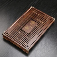 solid wood tea tray drainage water storage kung fu tea set drawer tea board table chinese tea ceremony tools tea table