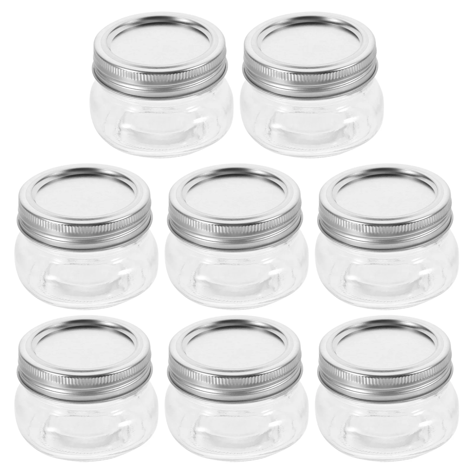 

8Pcs Mini Mason Jars Sealing Jam Jars Small Glass Canning Jars Honey Jars Jam Storage Containers