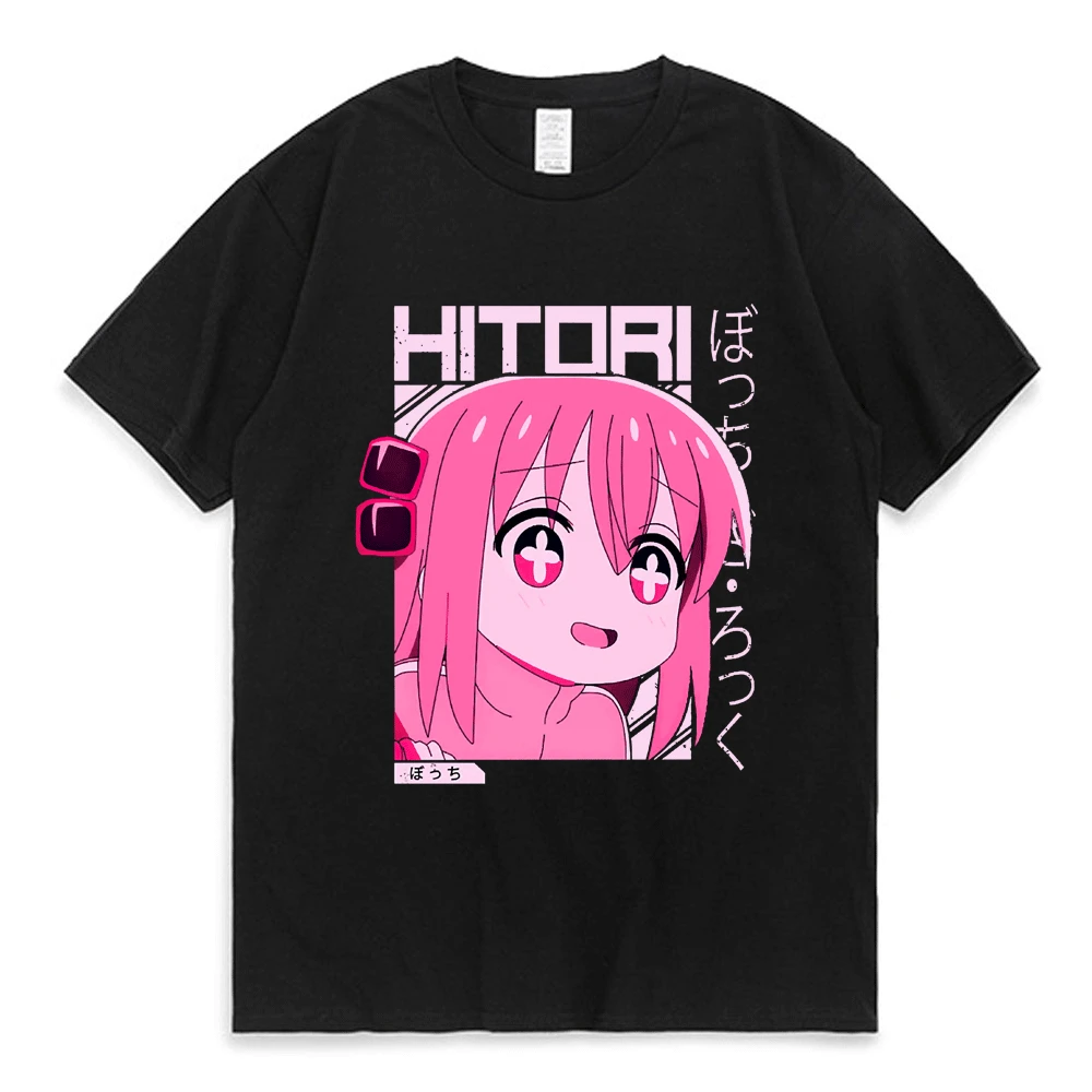 

Anime Bocchi The Rock T-shirt Funny Japan Manga Hitori Gotoh Graphic T-shirts Men's Women Oversized Hip Hop Tee Shirt Streetwear