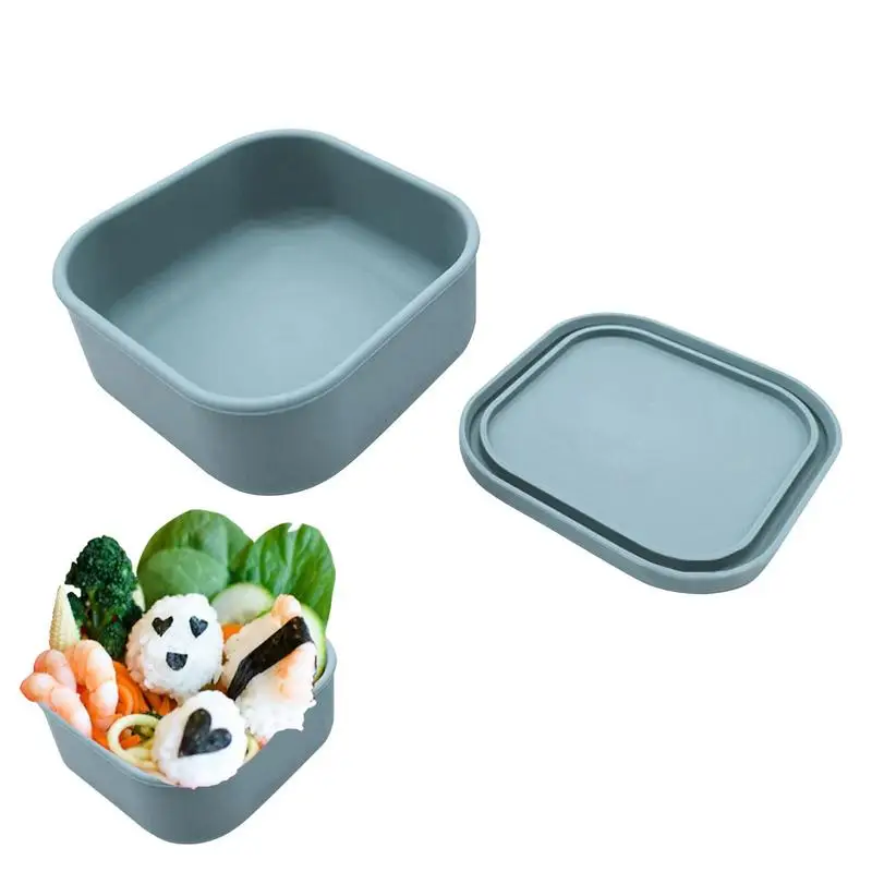 

Силиконовый контейнер для хранения пищевых продуктов со стандартным герметичным контейнером для еды для взрослых и детей, контейнер для закусок в морозилке и кемпинге