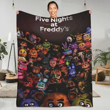 Five Evening Fight Enemies Games Warm Soft Blankets Fredys Picnic Throw Blanket Winter Custom Flannel Bedspread Sofa Bed Cover