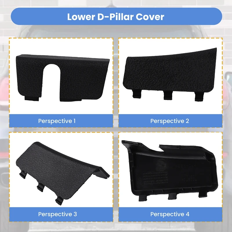 For BMW X5 F15 F85 2011-2018 Car Lower D-Pillar Cover