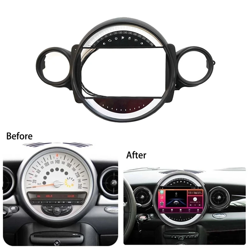 1 Set Car Radio Fascias Stereo Panel Wiring Harness For Mini Cooper R56 R60 2007-2011 9 Inch Power Cable Adapter Canbus
