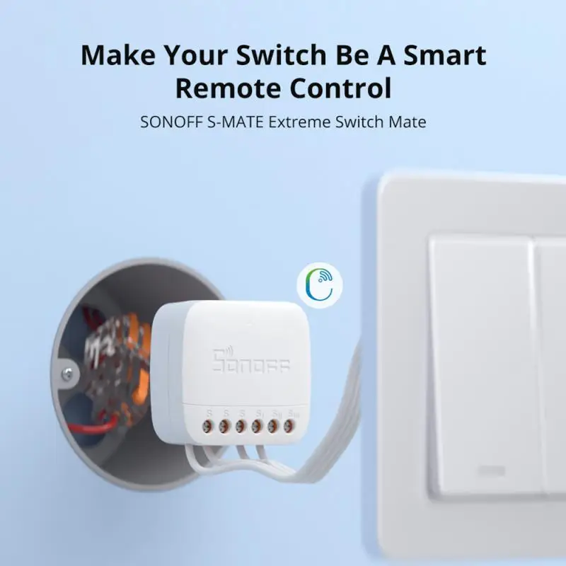 Механический переключатель SONOFF S-MATE2 Extreme Switch Mate с батареей