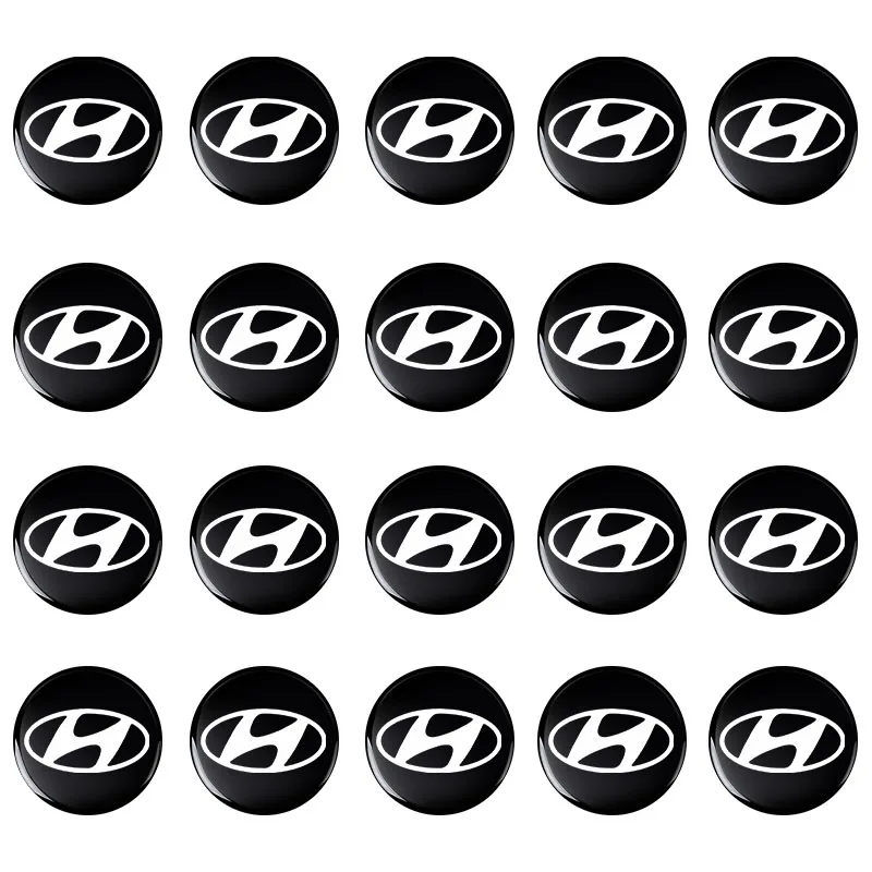 

14mm Car Key Emblem Stickers Auto Control Key Logo Decals For Hyundai I30 Tucson Veloster Kona I10 I35 Elantra Santa Fe Gadget