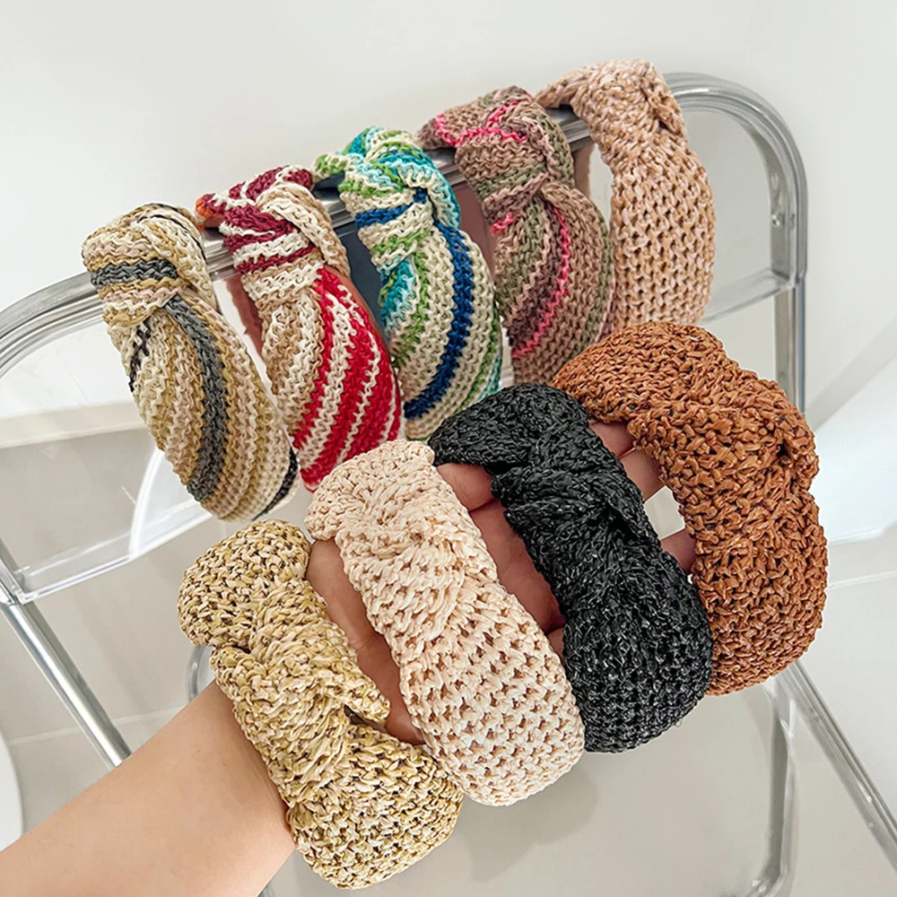 Ободок для волос Плетеный в богемном стиле