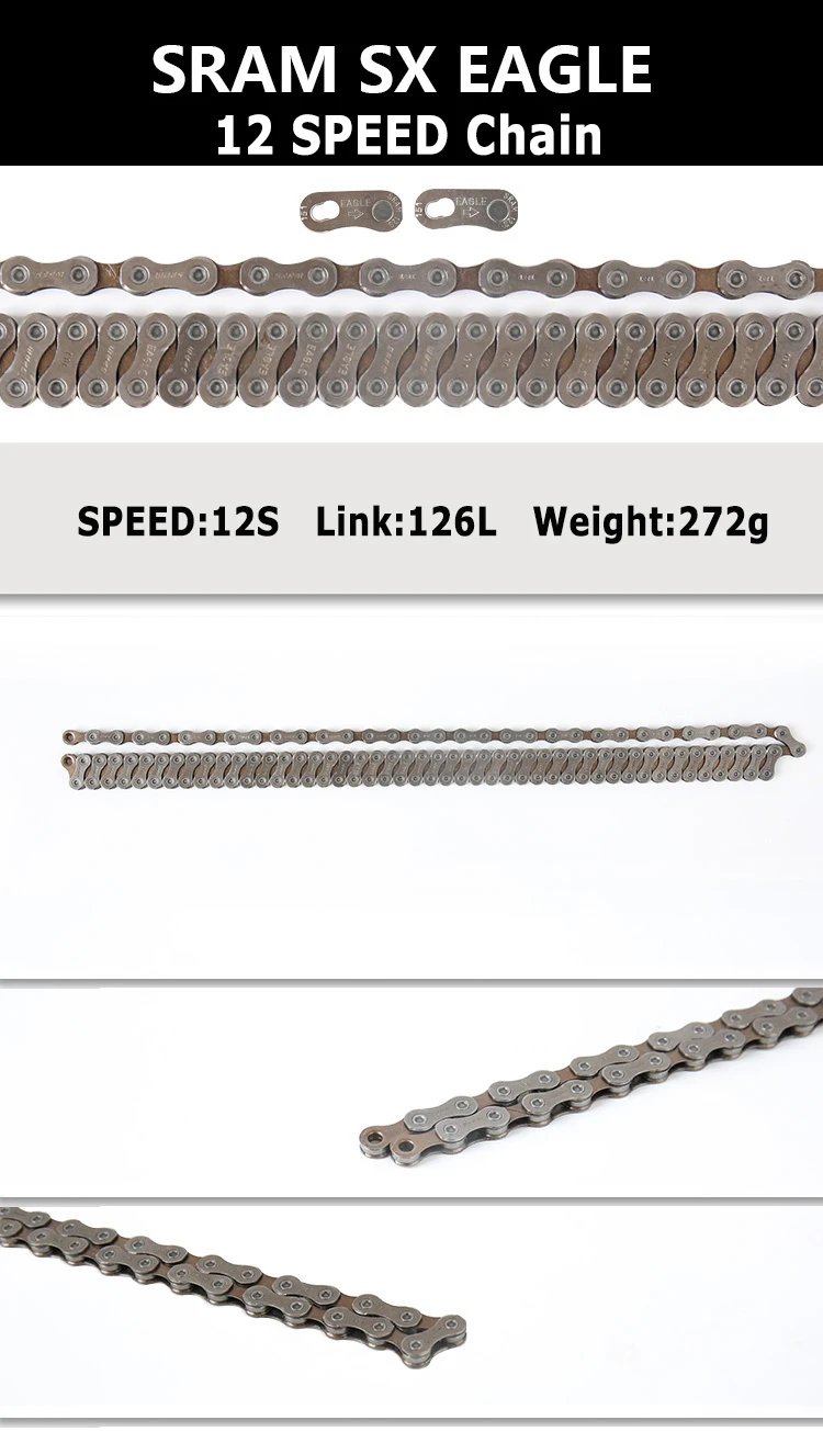 Велосипедная Цепь SRAM SX EAGLE 12 Скоростей 1x12 л Л | Спорт и развлечения