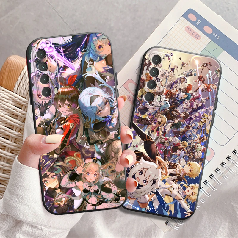 

Чехол Амин Genshin Impact для телефона Huawei Honor 10 V10 10i 10 Lite 20 V20 20i 20 Lite 30S 30 Lite Pro, Черный силиконовый чехол